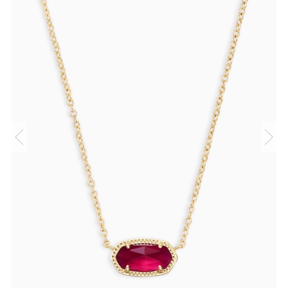 ✂️KENDRA SCOTT Elisa Necklace In Berry Illusion - Picture 7 of 8